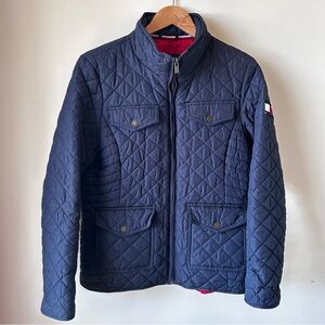 Tommy Hilfiger Women’s Classic Quilted Zip Up Jacket Sky Captain Medium